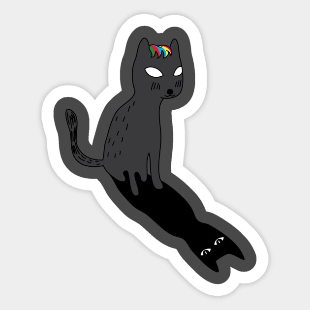 Bad Cat Sticker by AVEandLIA